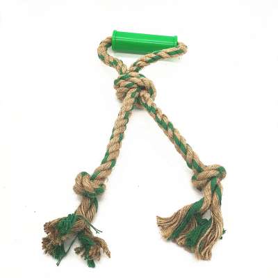 High quality portable 5 knots cotton rope dog toys teeth chewing cotton toy