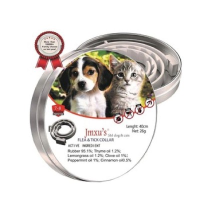 [2019Uprgrade formula] Jmxu's Flea and Tick Collar for Cats-Natral abstracts-mental tin package-8 month